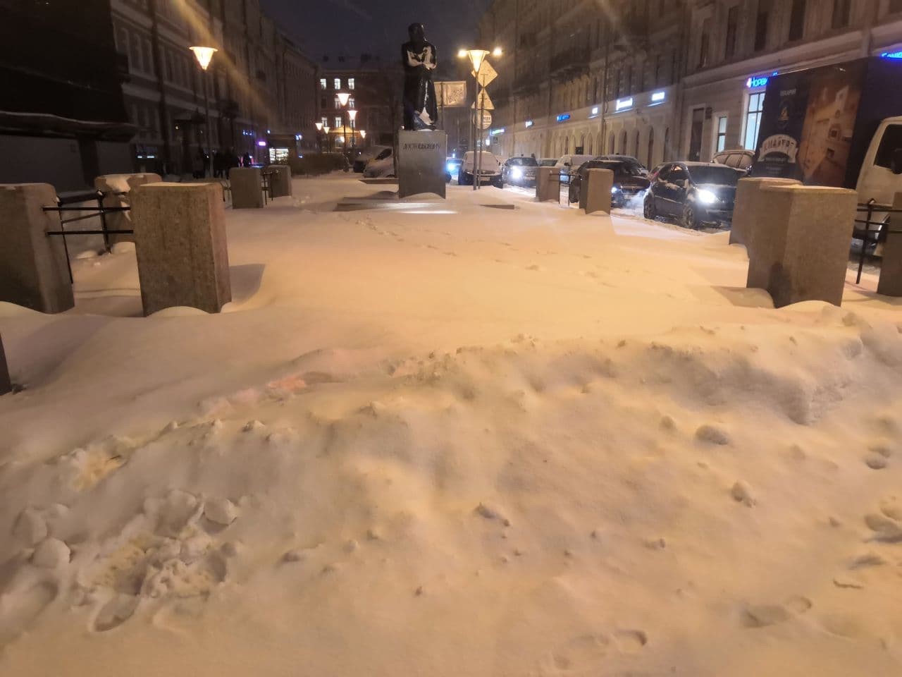 Сильный снегопад Санкт-Петербург
